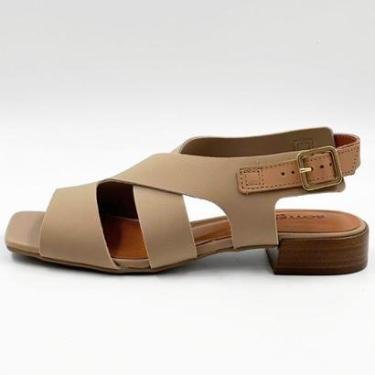 Imagem de Sandália Bottero em Malha Elástica Casual Salto Baixo Feminina-Feminino