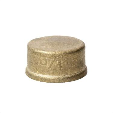 Imagem de Tampão Plug Caps Fêmea De 3/4 Latão Amarelo - Js Metais