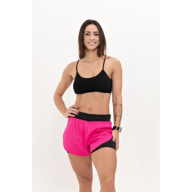 Imagem de Short Duplo Compressão Feminino Fitness Bermuda Academia Fit-Feminino