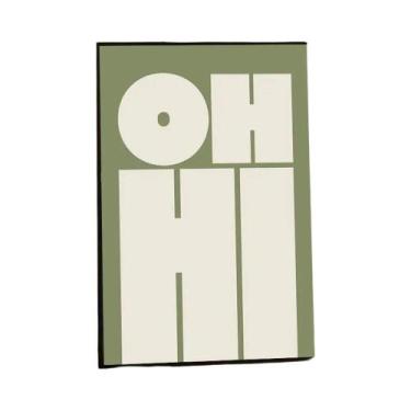 Imagem de Pôster Moderno OH HI OK Em Tela Para Decoração De Quarto, Estudo, Sala