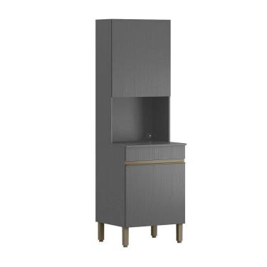 Imagem de Paneleiro Para Microondas 2 Portas Line Gris-gris - Ssx Multicoisas