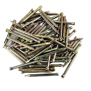 Imagem de Pregos de cimento, pinos de parede, pregos para rodapé de madeira, pregos com âncoras, pregos para rodapé de piso de madeira, rodapé de madeira maciça pregos de aço sem cabeça (30 mm70)