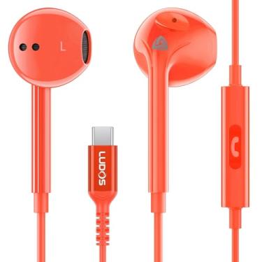 Imagem de Ludos Fones de ouvido ZENITH USB C para iPhone 17 16 15 Pro Max Plus Air iPad Pro Air, 2 anos de garantia, fones de ouvido USB-C para Samsung Galaxy S24 S23 Ultra S22 S21 S20 A55 A54 A53, fones de