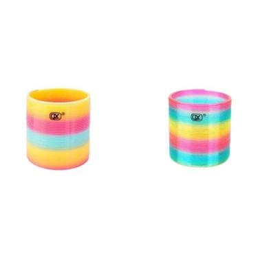 Imagem de Brinquedo Grande De Molas Mágicas Arco-Íris Para Lembrancinhas De Fest