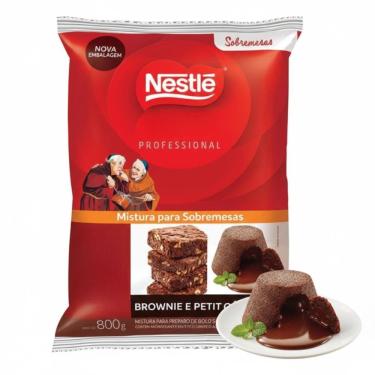Imagem de Mistura Para Brownie Chocolate 800g Petit Gateau Sobremesas Nestle