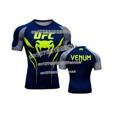 Imagem de Camiseta Masculina Com Estampa 3D De Lutador UFC, Manga Curta, Gola Re