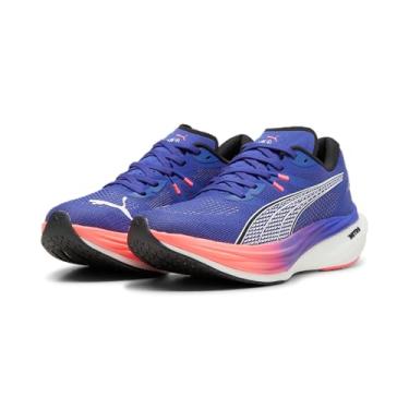 Imagem de PUMA Tênis de corrida masculino Deviate Nitro 3, Lápis-lazúli/Sunset Glow, 40