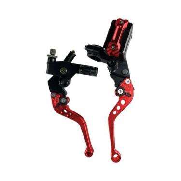 Imagem de Cilindro Mestre De Freio Universal CNC 7/8'' Com Cabo E Reservatório D