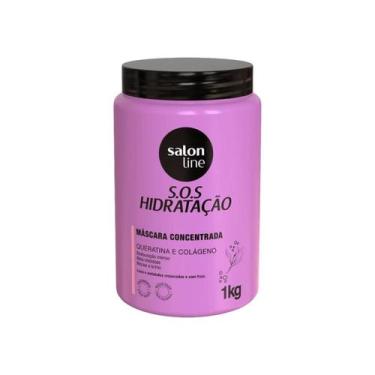 Imagem de Máscara S.O.S Hidratação Queratina e Colágeno Salon Line 1kg