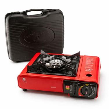 Imagem de Fogão Portátil Camping A Gás Butano Tipo Cassete Com Chama Regulável E