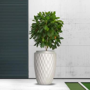 Imagem de Vaso de Planta Luxo 63 litros Diamante Alto Resistente cor Areia Plast