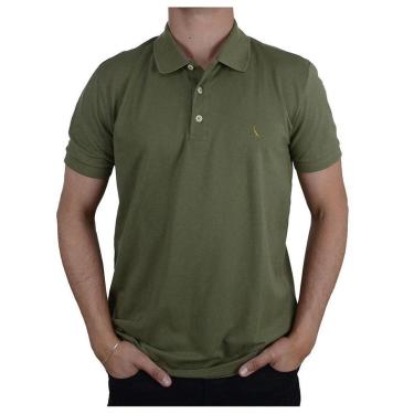 Imagem de Camisa Polo Masculina Reserva Piquet Verde Militar - 00675-Masculino