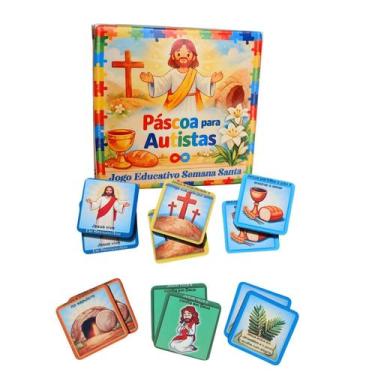 Imagem de Super Jogo Da Memória Infantil A Pascoa De Jesus 6 Pares - Coleção Tea