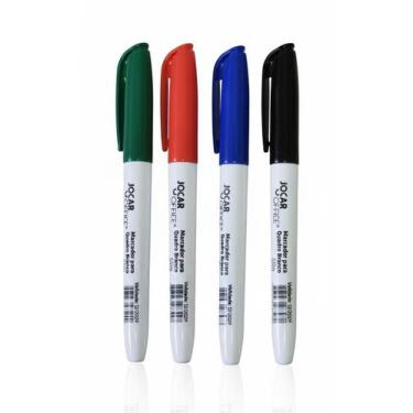 Imagem de Kit 4 MARCADORES PARA QUADRO BRANCO SLIM JOCAR OFFICE