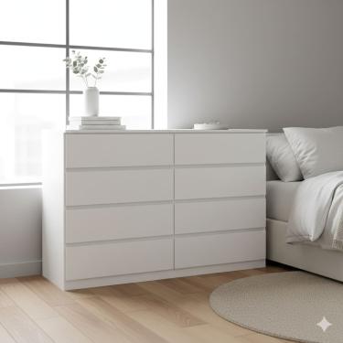 Imagem de Cômoda Demóbile Sintra 8 Gavetas - 136cm de Largura