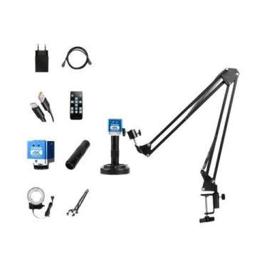 Imagem de Microscópio Eletrônico 4K HD Com Zoom De 150X, Câmera HDMI VGA USB Par