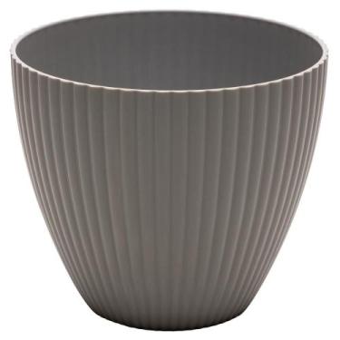 Imagem de Cachepot Lyor Névoa 17,5cm x 17,5cm x 15cm Cinza Plástico