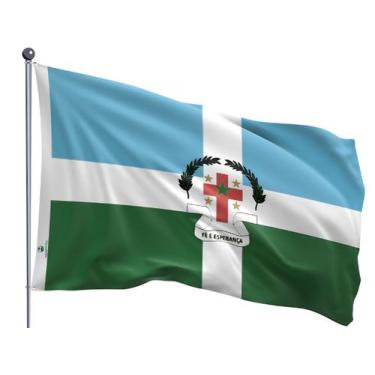 Imagem de Bandeira do Município de Camaragibe Uma Face Estampada Tamanho 90x128c