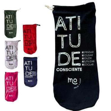 Imagem de Saquinho 100% Algodão MOLIB - Atitude Consciente (Os 5Rs) 13x32(cm), M