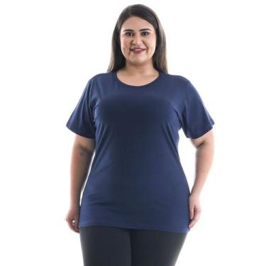 Imagem de Plus Size - Camiseta Feminina Manga Curta 100% algodão - EBT UNIFORMES