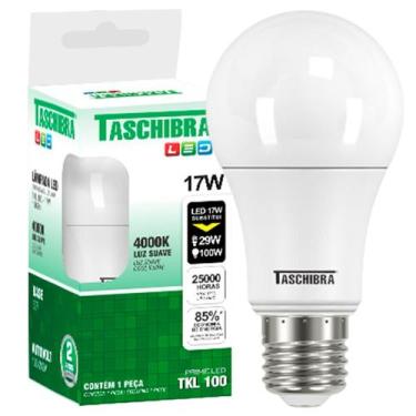 Imagem de Kit 5 Lampada Led Bulbo 17w TKL100 Luz Neutra 4000K Bivolt E27 - TASCH