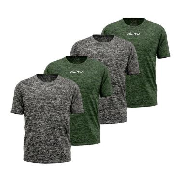 Imagem de Kit 4 Camisetas Dry Alpha Co Masculina-Masculino