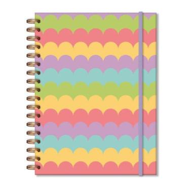 Imagem de Caderno colegial folhas removiveis Flores para voce Ondas Fina Ideia