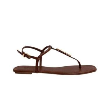 Imagem de Sandália Rasteira Schutz Marrom-Feminino