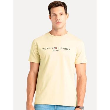 Imagem de Camiseta Tommy Hilfiger Masculina Core Logo Tee Areia-Masculino