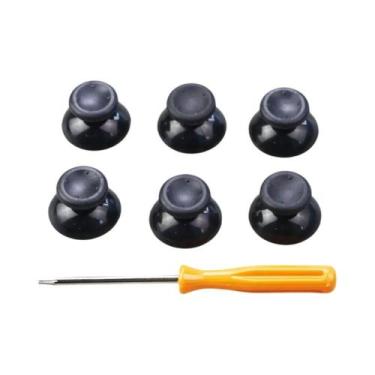 Imagem de Capas De Stick Analógico 3D Pretas E Cinzas Para Controle Xbox 360, 7 
