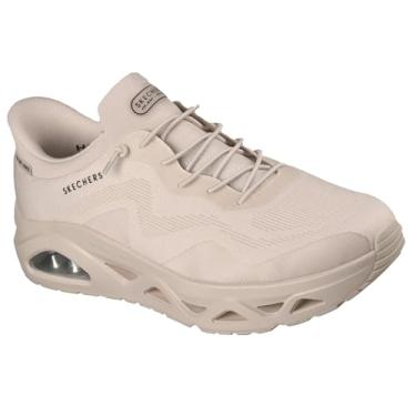Imagem de Skechers Tênis masculino Uno Glide-Step Gliders Sketch-air Hands Free Slip-Ins, Natural, 11.5 Wide