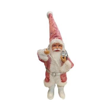 Imagem de Figurinha De Papai Noel Sentado E Em Pé De 8 Polegadas, Ornamento Para