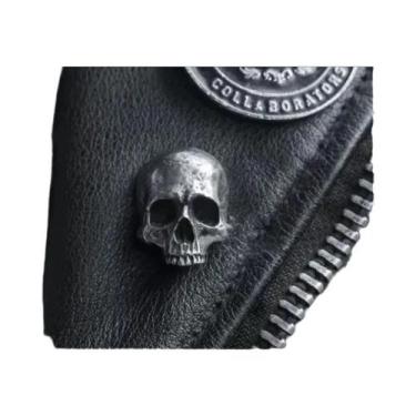 Imagem de Broche Vintage De Caveira E Fantasma De Halloween, Emblema Assustador 