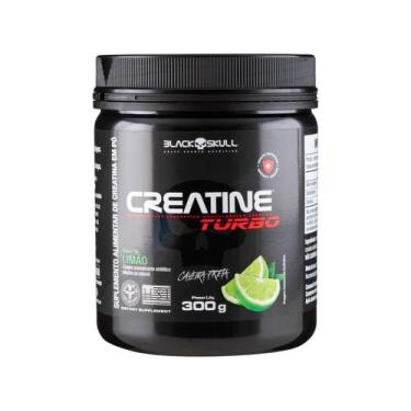Imagem de Creatine Turbo Monohidratada - 300g Limão - Black Skull, 1 Unidade, Li