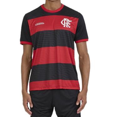 Imagem de Camisa Flamengo Emoção Masculina Preto e Vermelho - - Braziline, GG