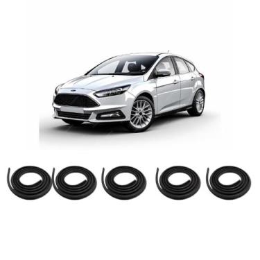 Imagem de Kit Borracha Vedação Das 4 Portas + Borracha Do Porta Malas Focus 2013