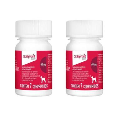 Imagem de 2 Galliprant 60mg Anti-inflamatório Elanco Cães 7 Comp.