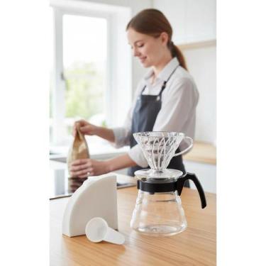 Imagem de Coador Café Acrílico Transp. 4 Xícaras 240ml + 40 Filtros - Congratula