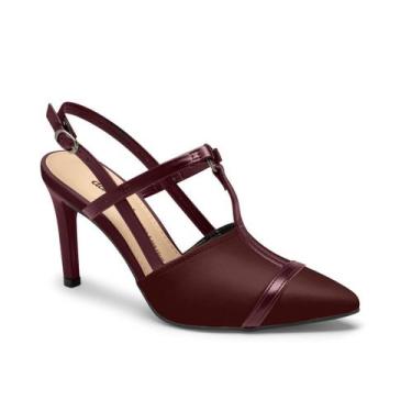 Imagem de Scarpin feminino dakota slingback original salto fino 9, Pinhao, 37
