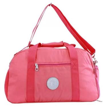 Imagem de Bolsa de Viagem Rosa Sacola de Academia Mala Rebecca Bonbon - Clio