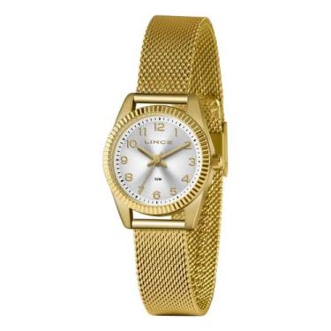 Imagem de Relógio Feminino Lince Original LRG4674LS2KX Pulseira Metal Esteira Do