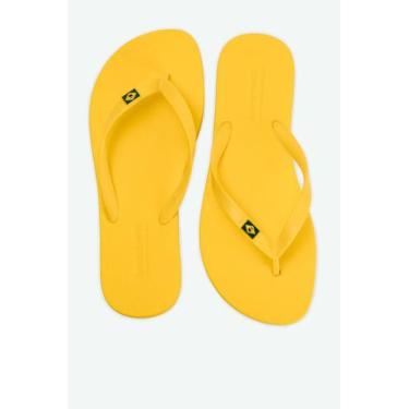 Imagem de Chinelo de dedo brasil suzana santos, Amarelo, 35/36