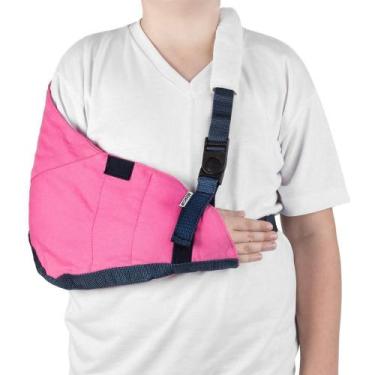 Imagem de Tipoia Estabilizadora Mercur Infantil Estofada Velpeau, Rosa, P