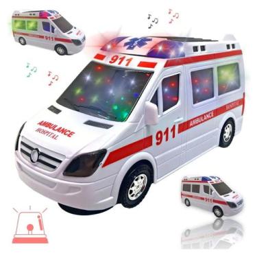 Imagem de Ambulancia De Resgate Infantil Com Luzes Musicais - GBGSTORE