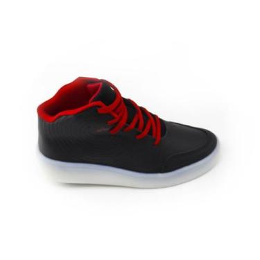 Imagem de Tênis Kidy Street Star - Preto/Vermelho, 29/30, Preto, Vermelho, Mascu