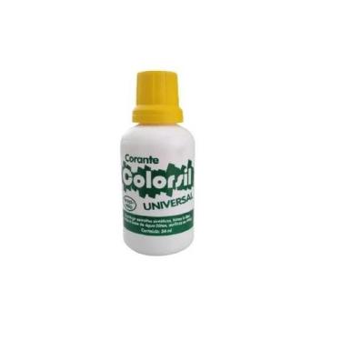 Imagem de Kit 4 corante de tinta universal colorsil amarelo 34ml