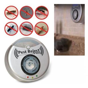 Imagem de Kit 2 Repelentes Eletrônicos Ultrassônicos Stop Pests Pro 300M2 Anti Insetos e Roedores 220V AB Mídia