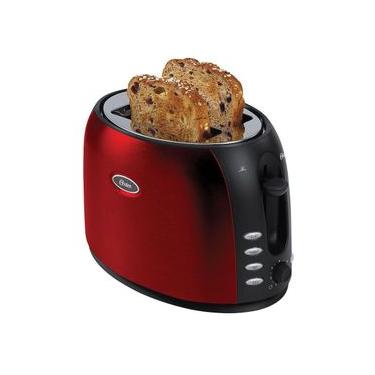 Imagem de Torradeira para 2 Fatias com 7 Níveis de Temperatura 800W 220V Aço Inox Vermelho Oster