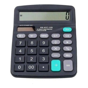 Imagem de Calculadora De Mesa Comercial Escritório Display 12 Digitos - Ecooda