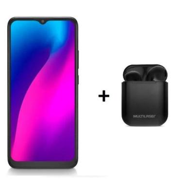 Imagem de Smartphone multi g max 2 64gb preto + tws p9207 - Multilaser